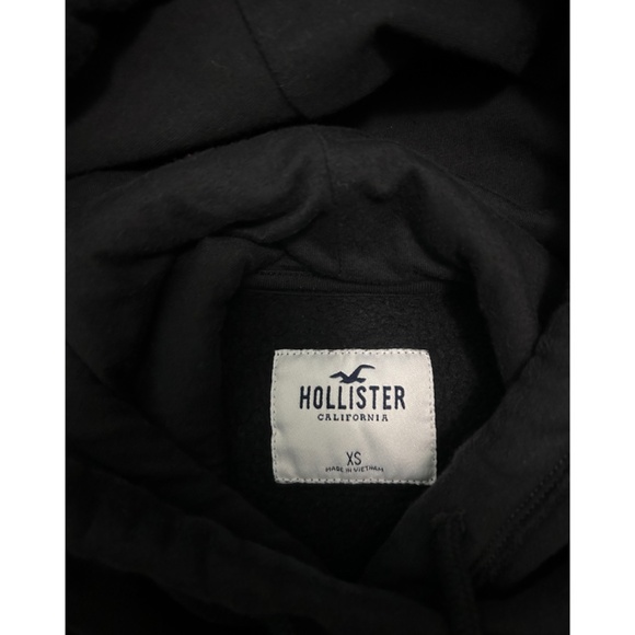 Hollister Cropped Hoodie w/ Floral Embroidery - XS - Picture 4 of 4